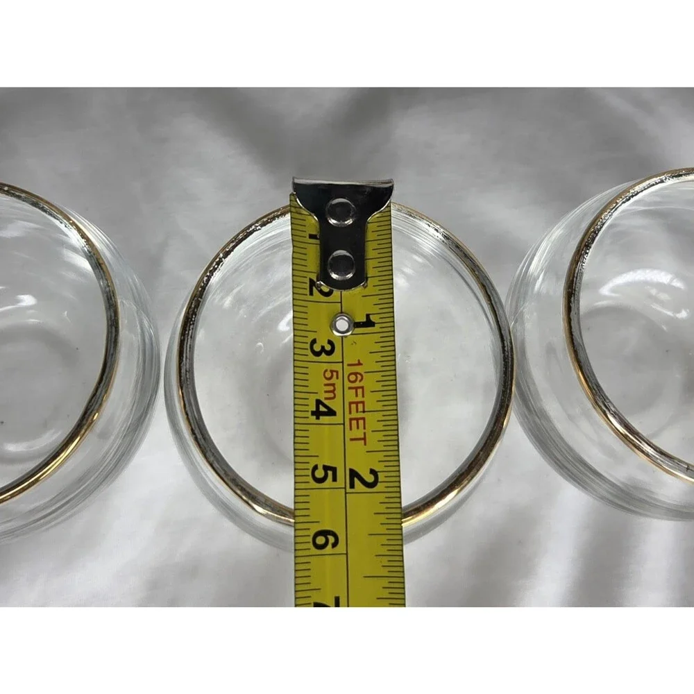 Vintage Park Sherman MCM Brass/Glass Liquor Decanter With Tray & 5 Glasses 1960s